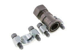1-1/4'' SAE Flange 6000 PSI Steel with 30S (M42x2) ISO 6162-2