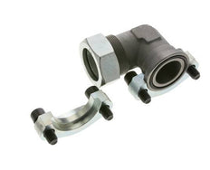 Codo de 1-1/2'' Brida SAE 3000 PSI Acero con 42L (M52x2) ISO 6162-1