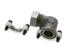 Codo de 1-1/2'' Brida SAE 3000 PSI Acero con 42L (M52x2) ISO 6162-1