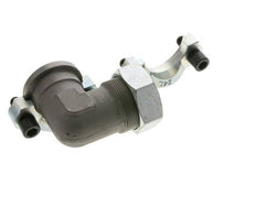 Codo de 1-1/2'' Brida SAE 3000 PSI Acero con 42L (M52x2) ISO 6162-1