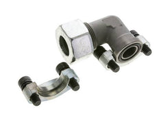 Codo 3/4'' Brida SAE 3000 PSI Acero con 25S (M36x2) ISO 6162-1