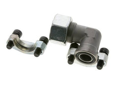 Codo 3/4'' Brida SAE 3000 PSI Acero con 25S (M36x2) ISO 6162-1