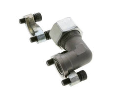 Codo 3/4'' Brida SAE 3000 PSI Acero con 25S (M36x2) ISO 6162-1
