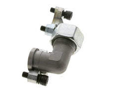 Codo 3/4'' Brida SAE 3000 PSI Acero con 25S (M36x2) ISO 6162-1