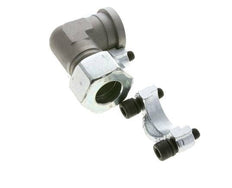 1'' Codo SAE Brida 3000 PSI Acero con 25S (M36x2) ISO 6162-1