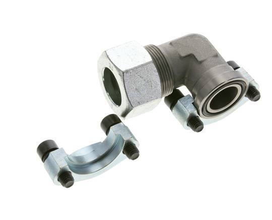 1'' Codo SAE Brida 3000 PSI Acero con 30S (M42x2) ISO 6162-1