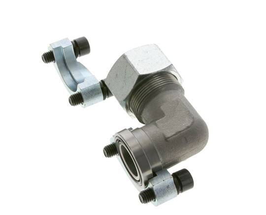 1'' Codo SAE Brida 3000 PSI Acero con 30S (M42x2) ISO 6162-1