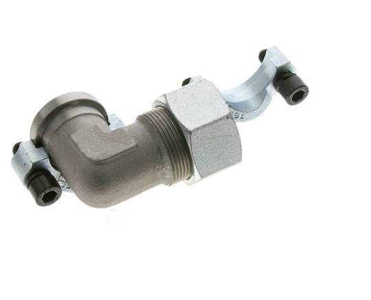 1'' Codo SAE Brida 3000 PSI Acero con 30S (M42x2) ISO 6162-1