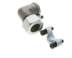 1'' Codo SAE Brida 3000 PSI Acero con 30S (M42x2) ISO 6162-1