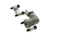 Codo 3/4'' Brida SAE 6000 PSI Acero con 20S (M30x2) ISO 6162-2