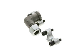 Codo 3/4'' Brida SAE 6000 PSI Acero con 20S (M30x2) ISO 6162-2