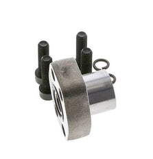 1/2'' Brida SAE 3000 PSI Acero liso con roscas hembra G3/8'' ISO 6162-1