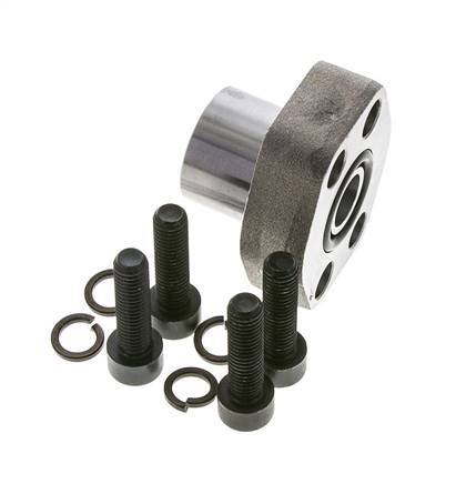 1/2'' Brida SAE 3000 PSI Acero liso con roscas hembra G3/8'' ISO 6162-1