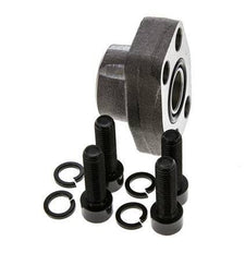 Brida 3/4'' SAE 3000 PSI Acero liso con roscas hembra G3/4'' ISO 6162-1