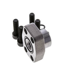 Brida 3/4'' SAE 3000 PSI Acero liso con rosca hembra G1/2'' ISO 6162-1