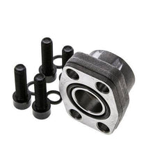 Brida 1'' SAE 3000 PSI Acero liso con rosca hembra G1'' ISO 6162-1