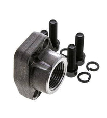 Brida 1'' SAE 3000 PSI Acero liso con rosca hembra G1'' ISO 6162-1