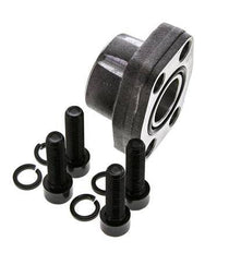 Brida 1'' SAE 3000 PSI Acero liso con rosca hembra G1'' ISO 6162-1