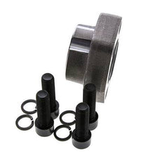 Brida SAE 1-1/4'' Acero liso 3000 PSI con roscas hembra G1-1/4'' ISO 6162-1