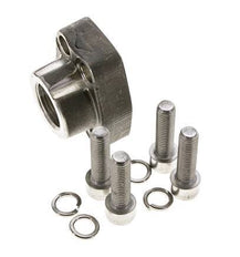 Brida 3/4'' SAE 3000 PSI Acero inoxidable con roscas hembra G3/4'' ISO 6162-1