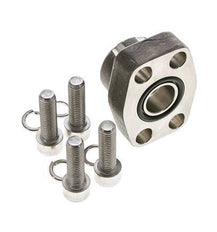 Brida 3/4'' SAE 3000 PSI Acero inoxidable con roscas hembra G3/4'' ISO 6162-1