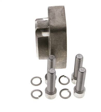 1-1/2'' SAE Flange 3000 PSI Stainless Steel with G1-1/2'' Female Threads ISO 6162-1