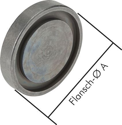 1/2'' SAE Blind Plate 6000 PSI Steel ISO 6162 [2 Pieces]