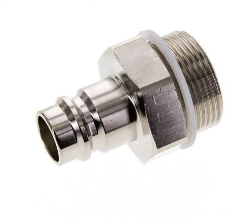 Nickel-plated Brass DN 19 Air Coupling Plug G 1 1/4 inch Male