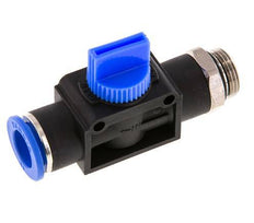 Válvula manual de cierre de 3/2 vías de 12 mm - G3/8'' Plástico/Latón Válvula lateral del tubo