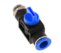 Válvula manual de cierre de 3/2 vías de 12 mm - G3/8'' Plástico/Latón Válvula lateral del tubo