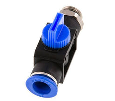 Válvula manual de cierre de 3/2 vías de 12 mm - G3/8'' Plástico/Latón Válvula lateral del tubo