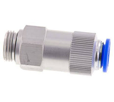 Push-In Check Valve 12mm & G1/2'' Male Aluminum 0.2-10bar (3-145psi) Hose-Thread