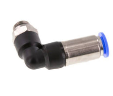 Racor rápido 10mm y G1/4'' Codo autoblocante macho Latón/PBT 0-10bar (0-145psi)