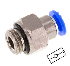 Push-In Fitting 12mm & G3/8'' Male Auto Shut-Off Brass/PBT 0-10bar (0-145psi)