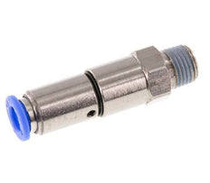 Junta giratoria rápida de 8mm y R1/4'' Roscas macho de latón niquelado/PBT NBR Giratorio