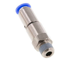 Junta giratoria rápida de 8mm y R1/4'' Roscas macho de latón niquelado/PBT NBR Giratorio