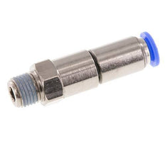 Junta giratoria rápida de 8mm y R1/4'' Roscas macho de latón niquelado/PBT NBR Giratorio
