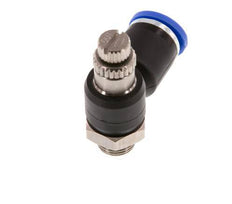 Flow Control Silencer Meter-Out Elbow 8 mm - G1/8'' Brass/PA 66
