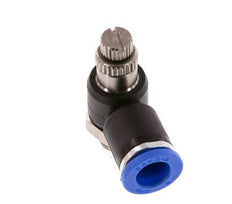 Flow Control Silencer Meter-Out Elbow 8 mm - G1/8'' Brass/PA 66