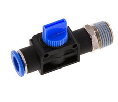 3/2-Way Shut-Off Hand Valve 12 mm - R1/2'' Plastic/Brass Tube-side venting