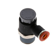 Flow Control Valve Meter-In Elbow 6 mm - R3/8'' Brass/PA 66 Locknut