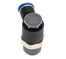 Flow Control Valve Meter-Out Elbow 10 mm - R1/2'' Brass/PA 66 Locknut
