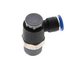 Flow Control Valve Meter-Out Elbow 10 mm - R1/2'' Brass/PA 66 Locknut