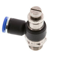 Silenciador de control de flujo Codo de salida de contador 8 mm - G1/4'' Latón/PA 66