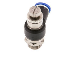 Silenciador de control de flujo Codo de salida de contador 8 mm - G1/4'' Latón/PA 66
