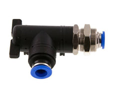 2-Way Elbow Ball Valve 10 mm Plastic/Brass Bulkhead