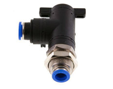 2-Way Elbow Ball Valve 10 mm Plastic/Brass Bulkhead