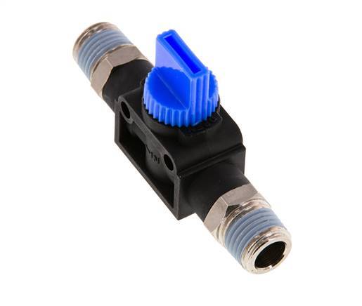 Válvula manual de cierre de 3/2 vías R1/4'' Plástico/Latón