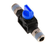 Válvula manual de cierre de 3/2 vías R1/4'' Plástico/Latón