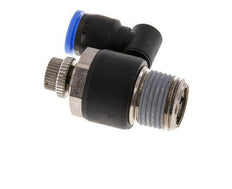 Flow Control Silencer Meter-Out Rotatable 10 mm - R1/2'' Brass/PA 66